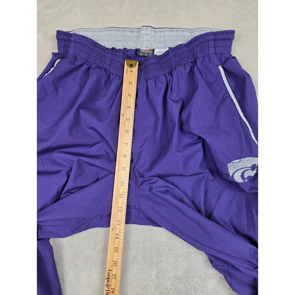 Vintage Nike Track Pants Men XL Kansas State Wildcats Clima-FIT Ankle Zip Y2K
